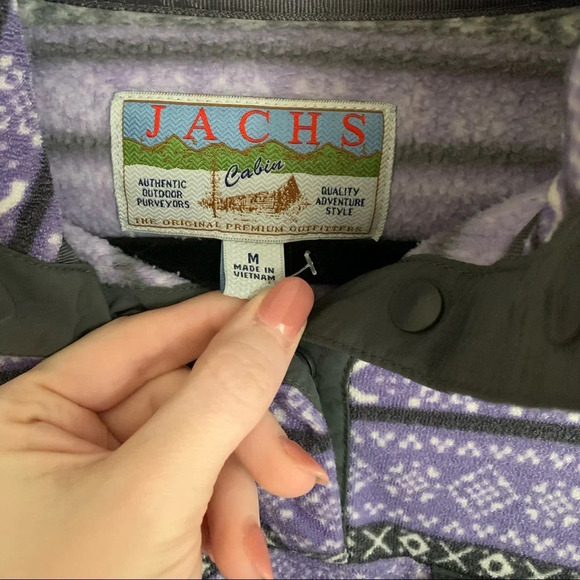 JACHS Cabin Fair Isle Fleece Pullover - Picture 4 of 5